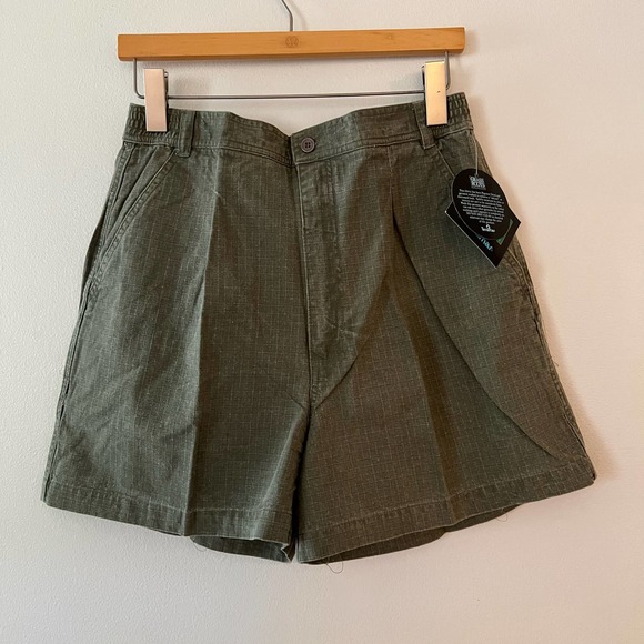 Terramar Shorts Vintage Deadstock Grass Roots By Terramar Pleated